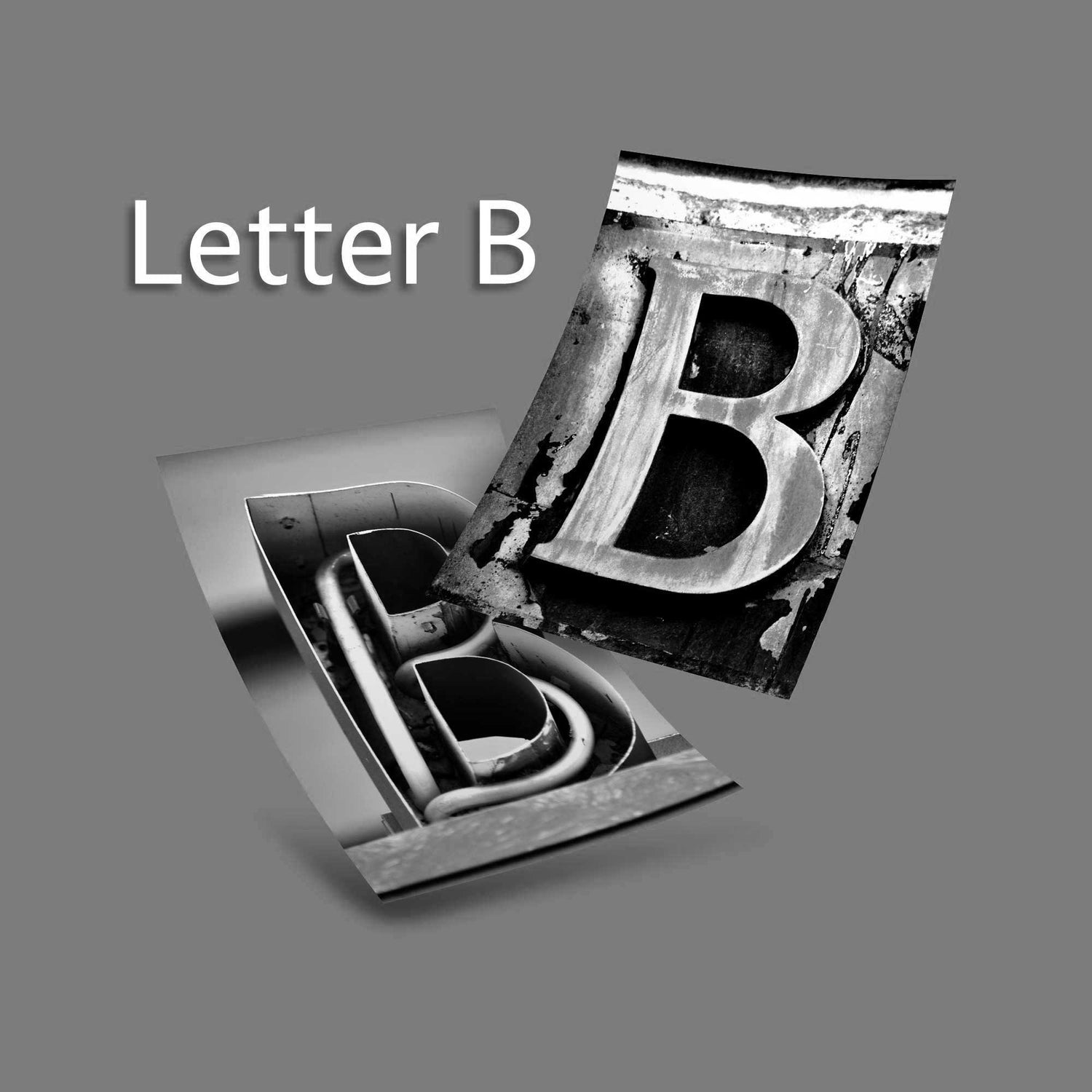 Black and White Letter B
