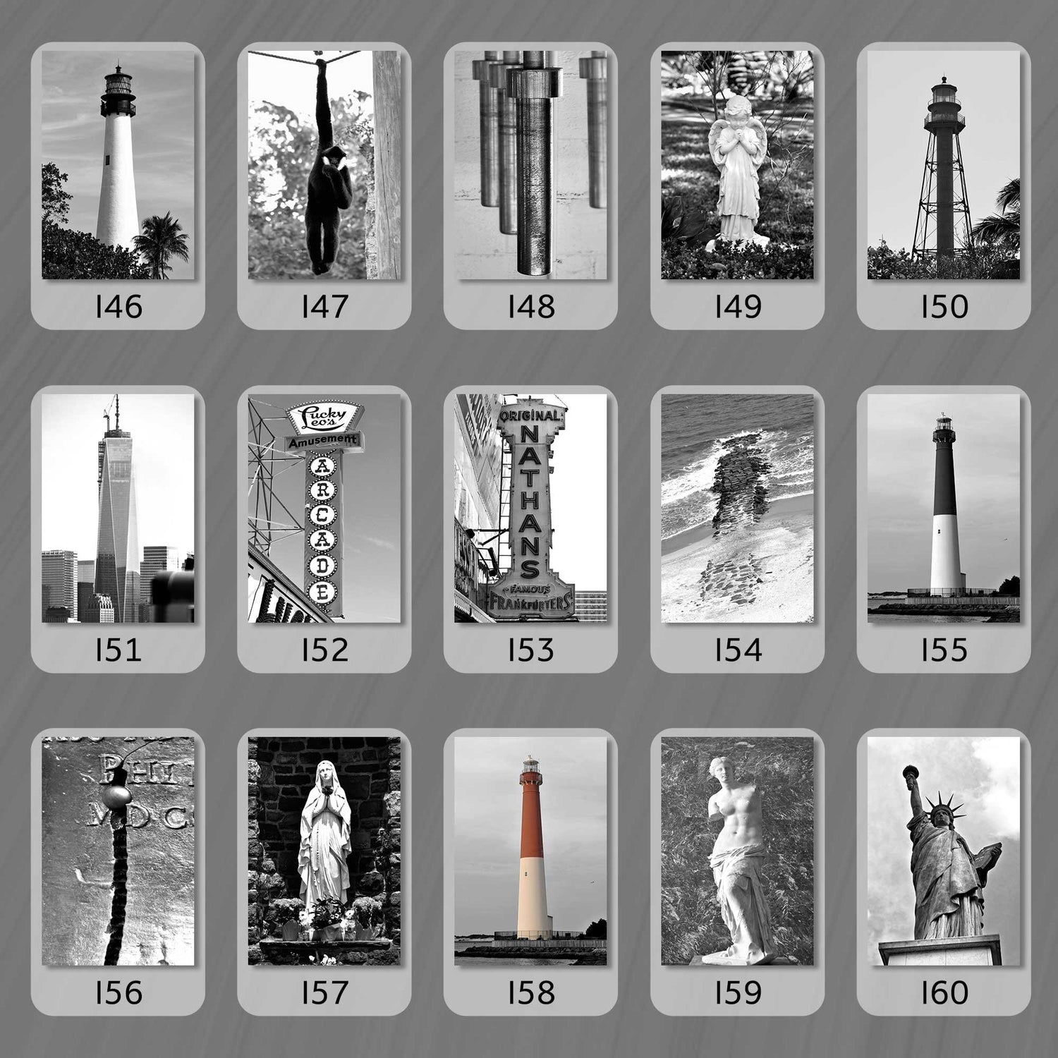 Black and White Letter I