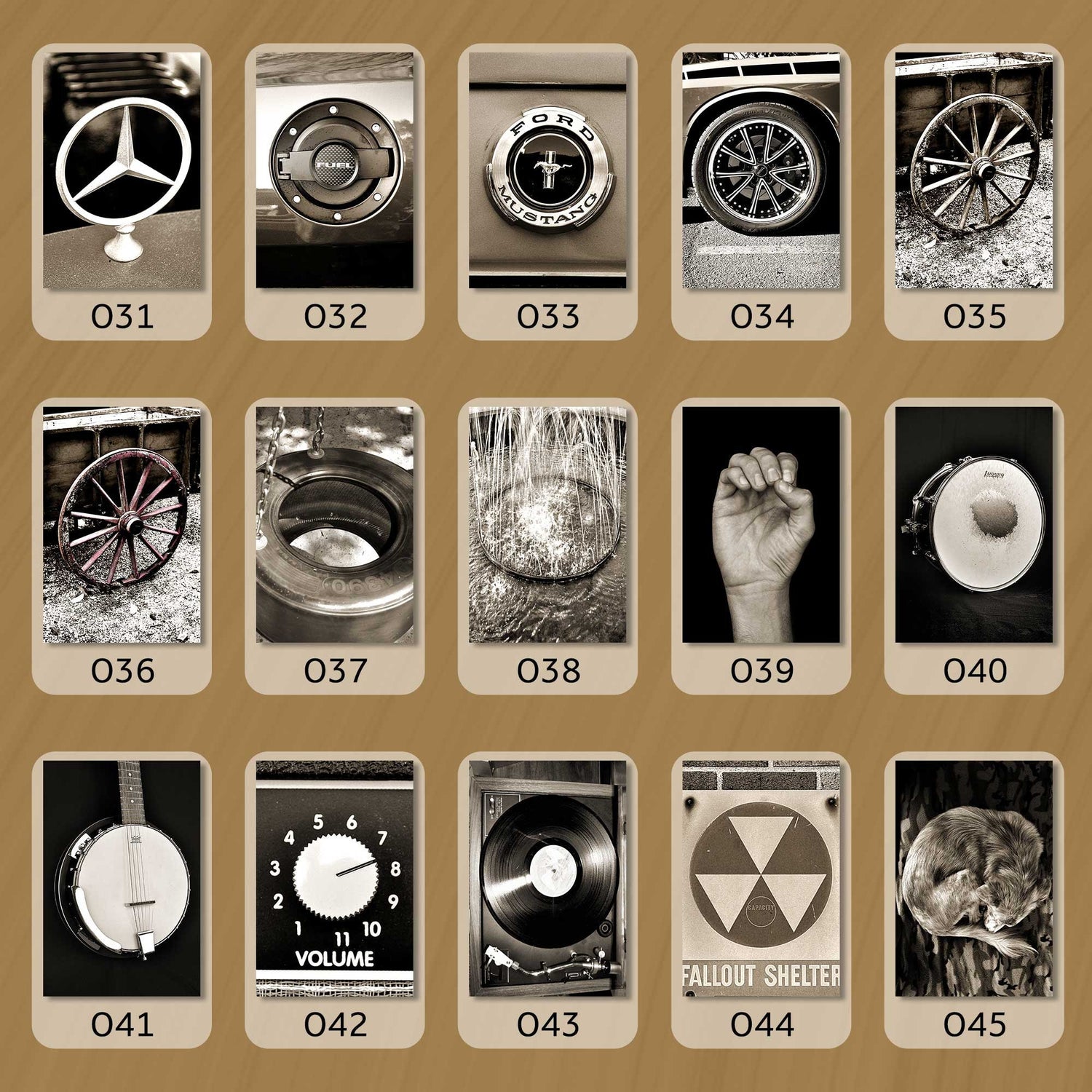 Sepia Letter O