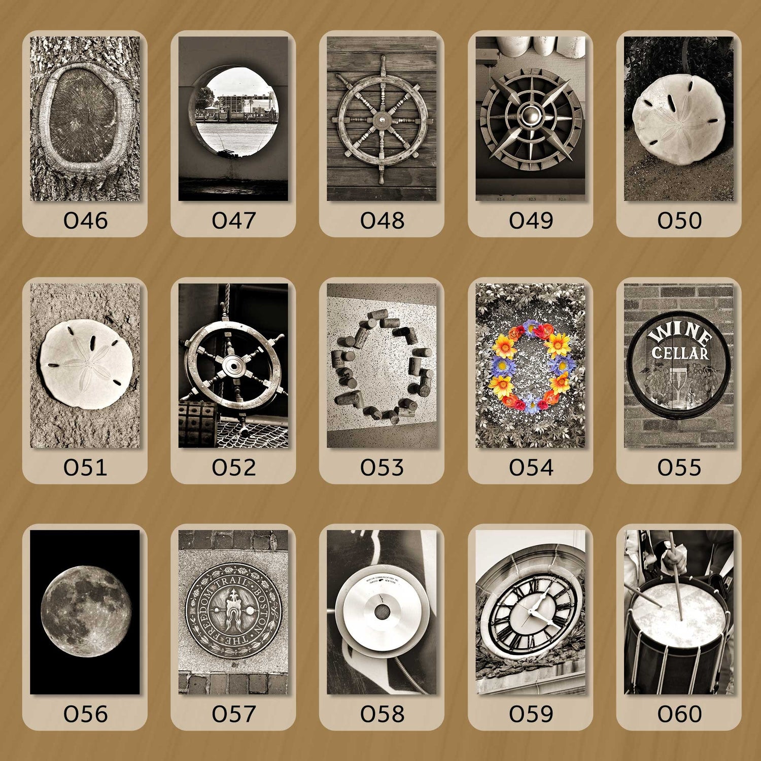 Sepia Letter O