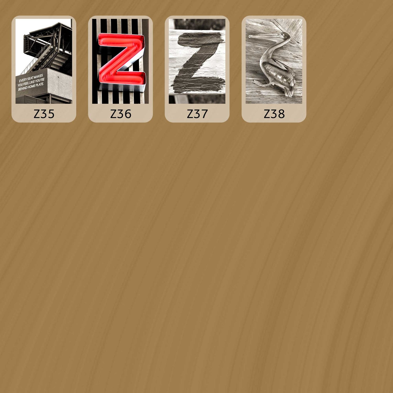 Sepia Letter Z