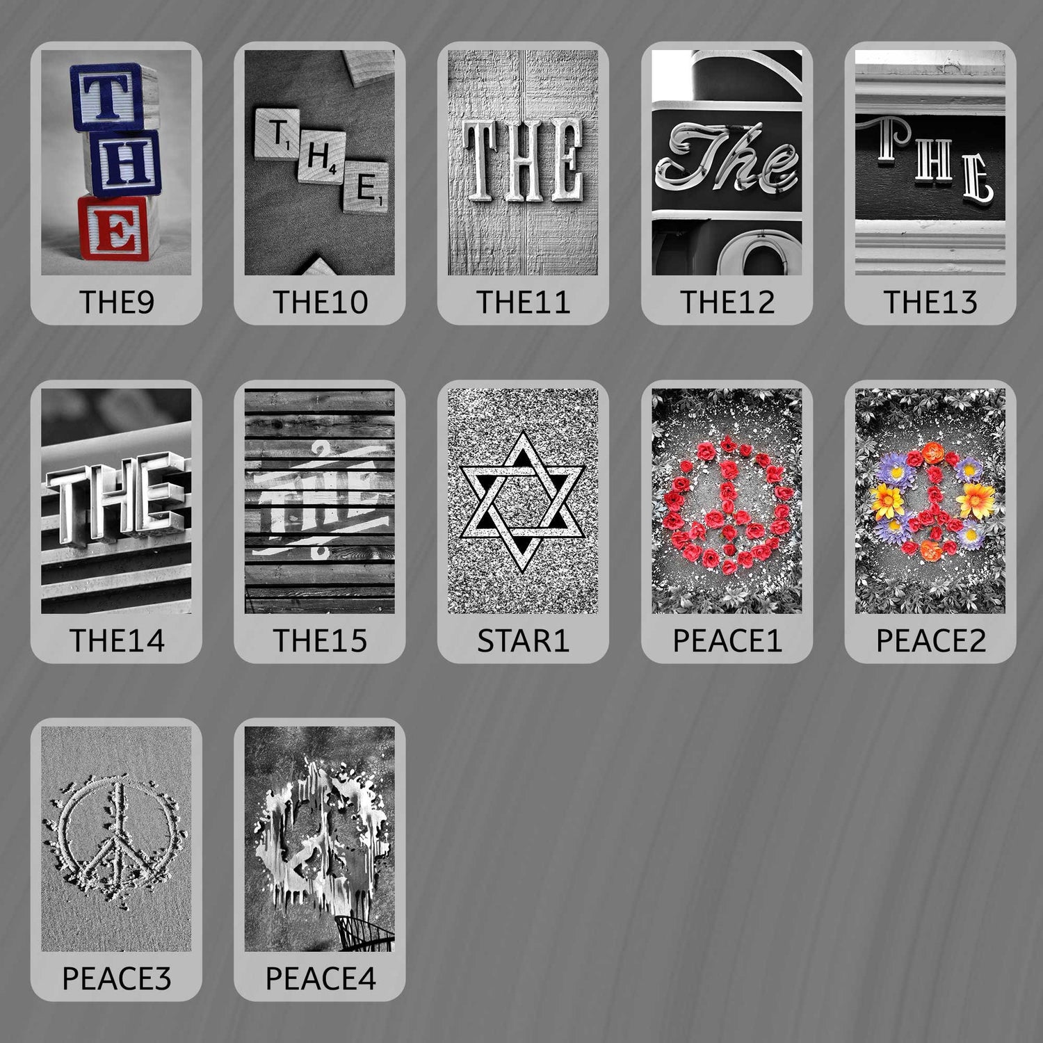 Black and White Symbols