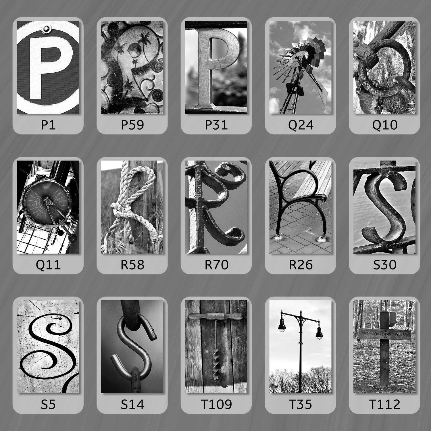 Black and White Best Selling Letters