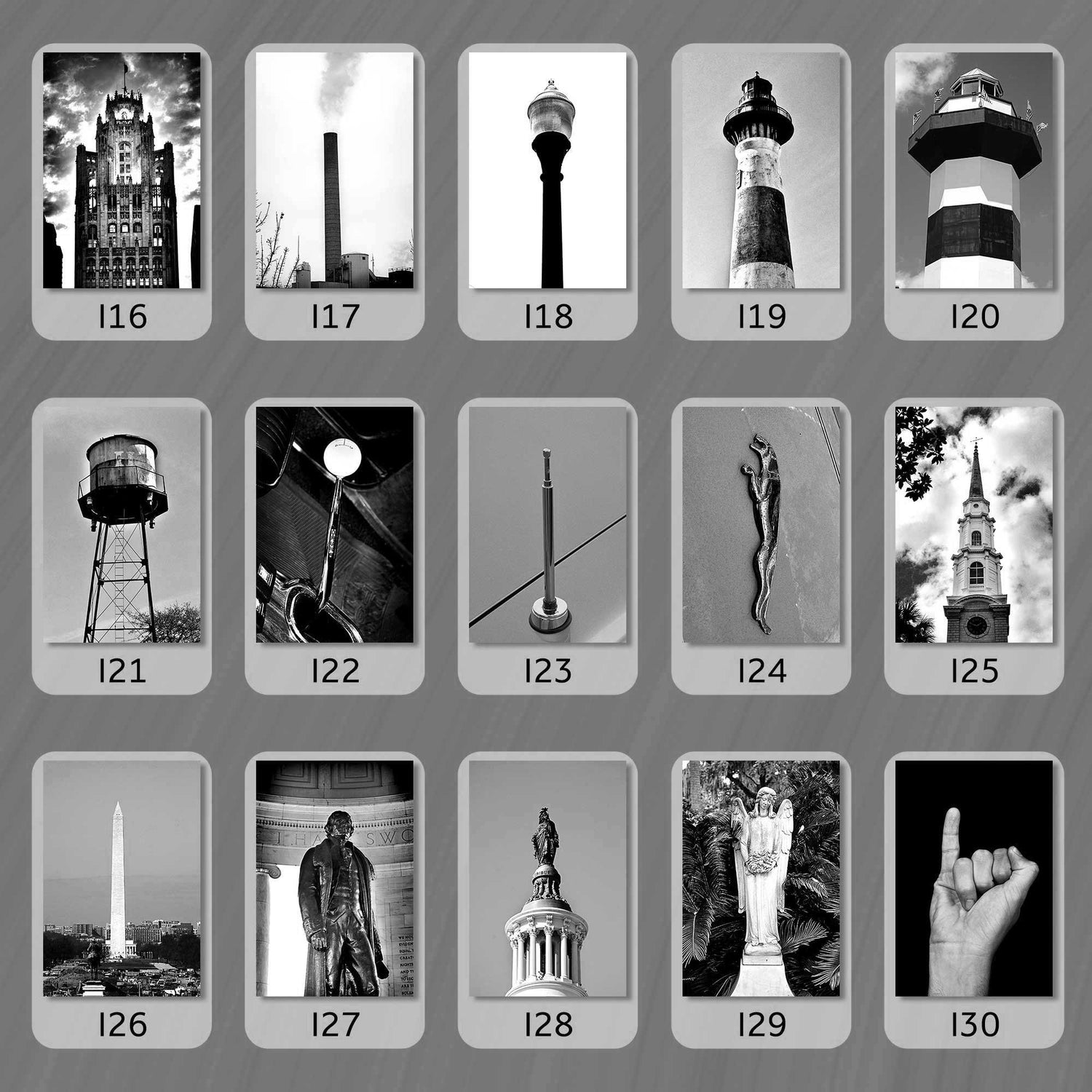 Black and White Letter I