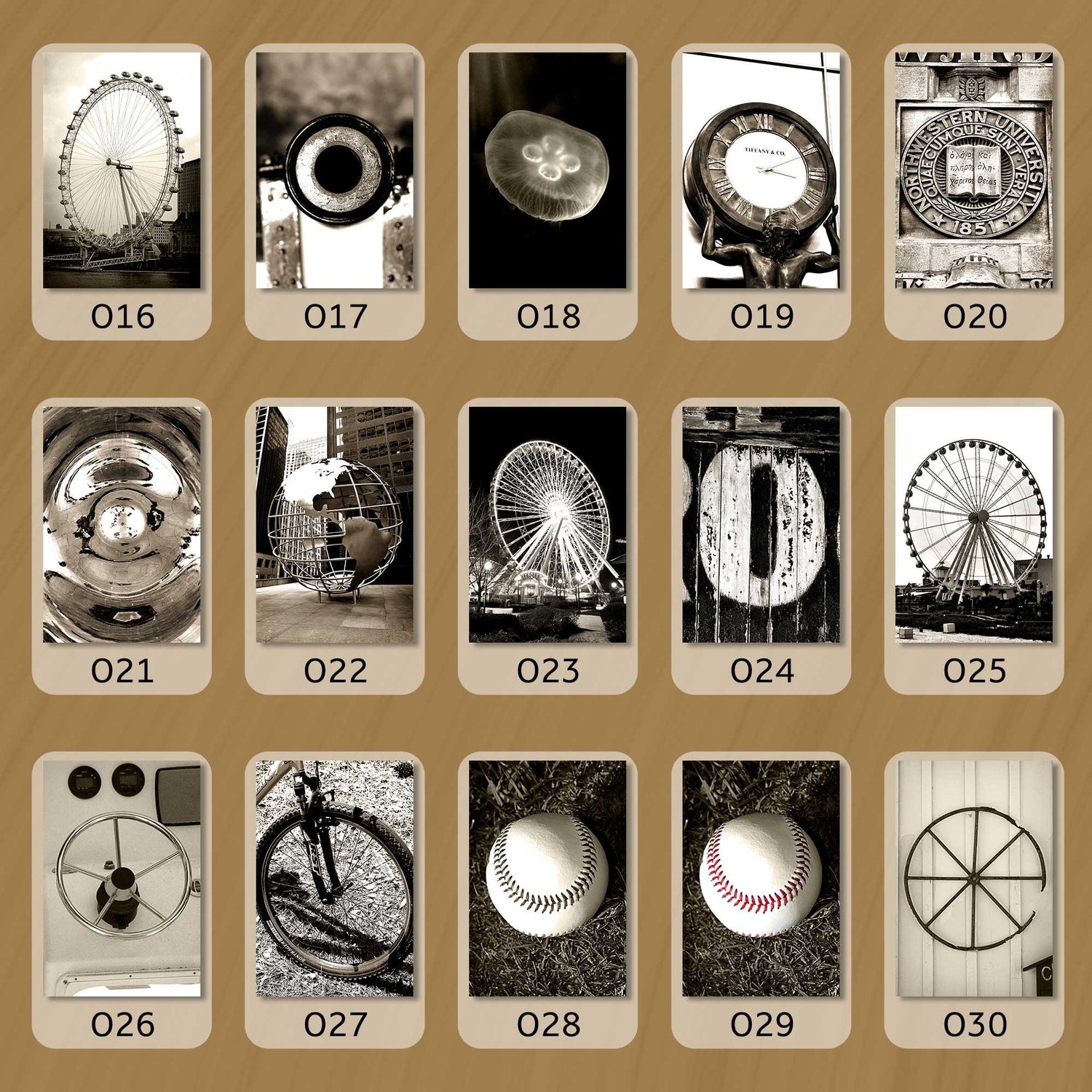 Sepia Letter O