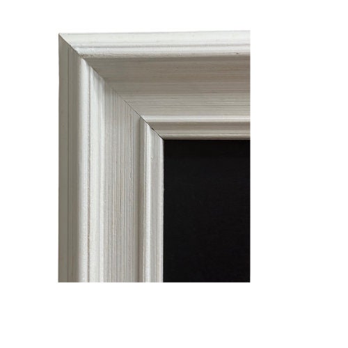 Custom Brushed White Frame Letter Art