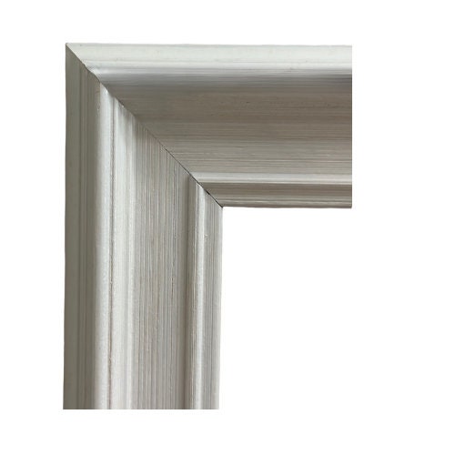 Custom Brushed White Frame Letter Art