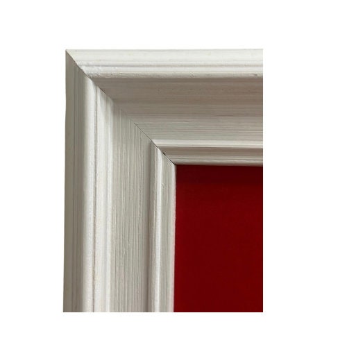 Custom Brushed White Frame Letter Art