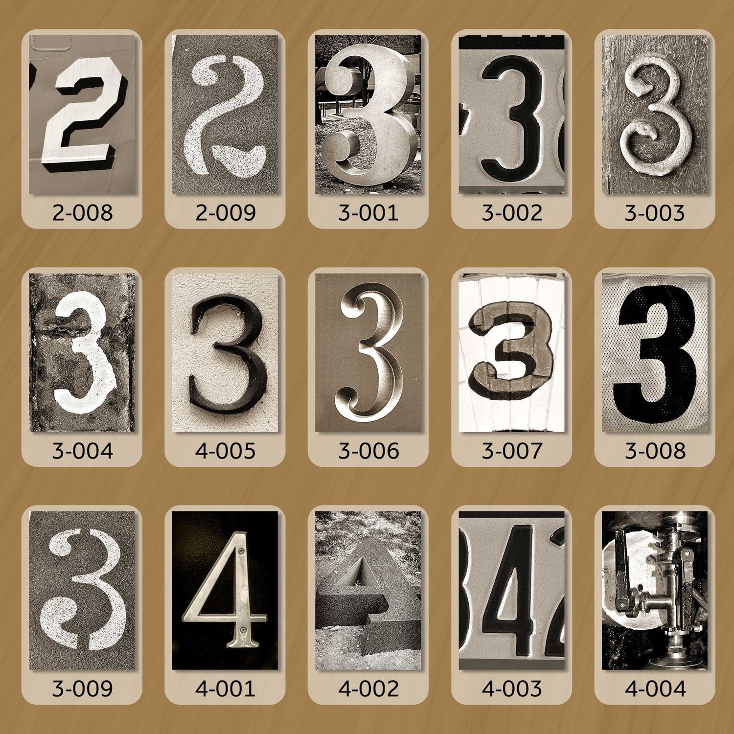 Sepia Numbers
