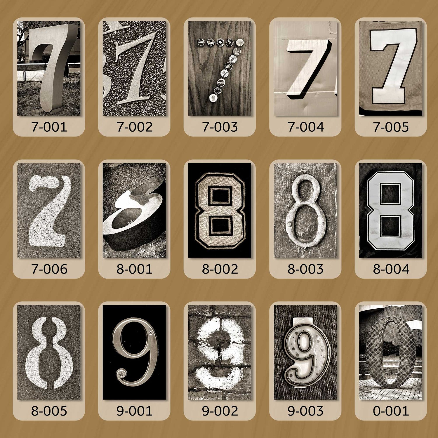Sepia Numbers
