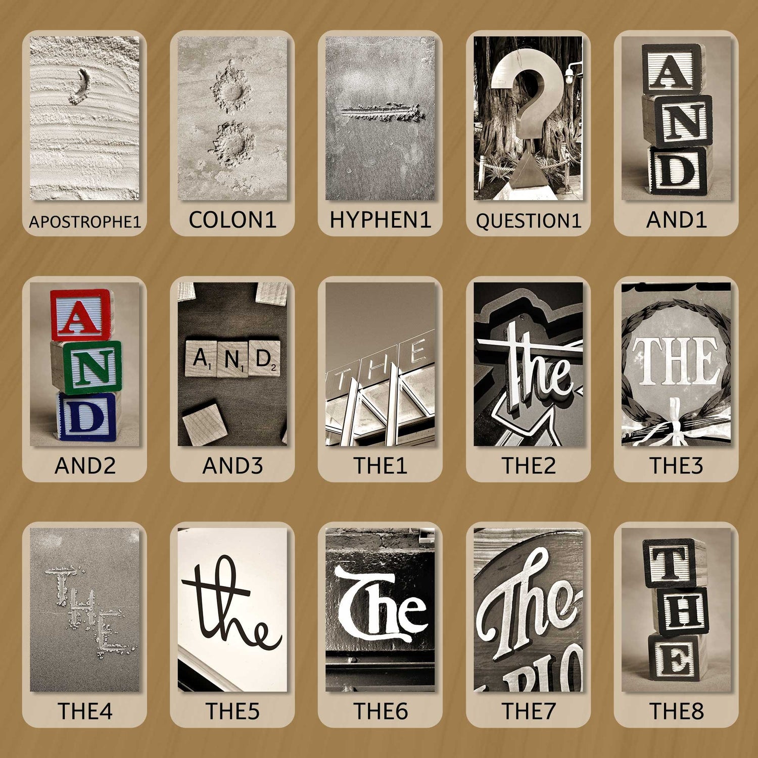 Sepia Symbols