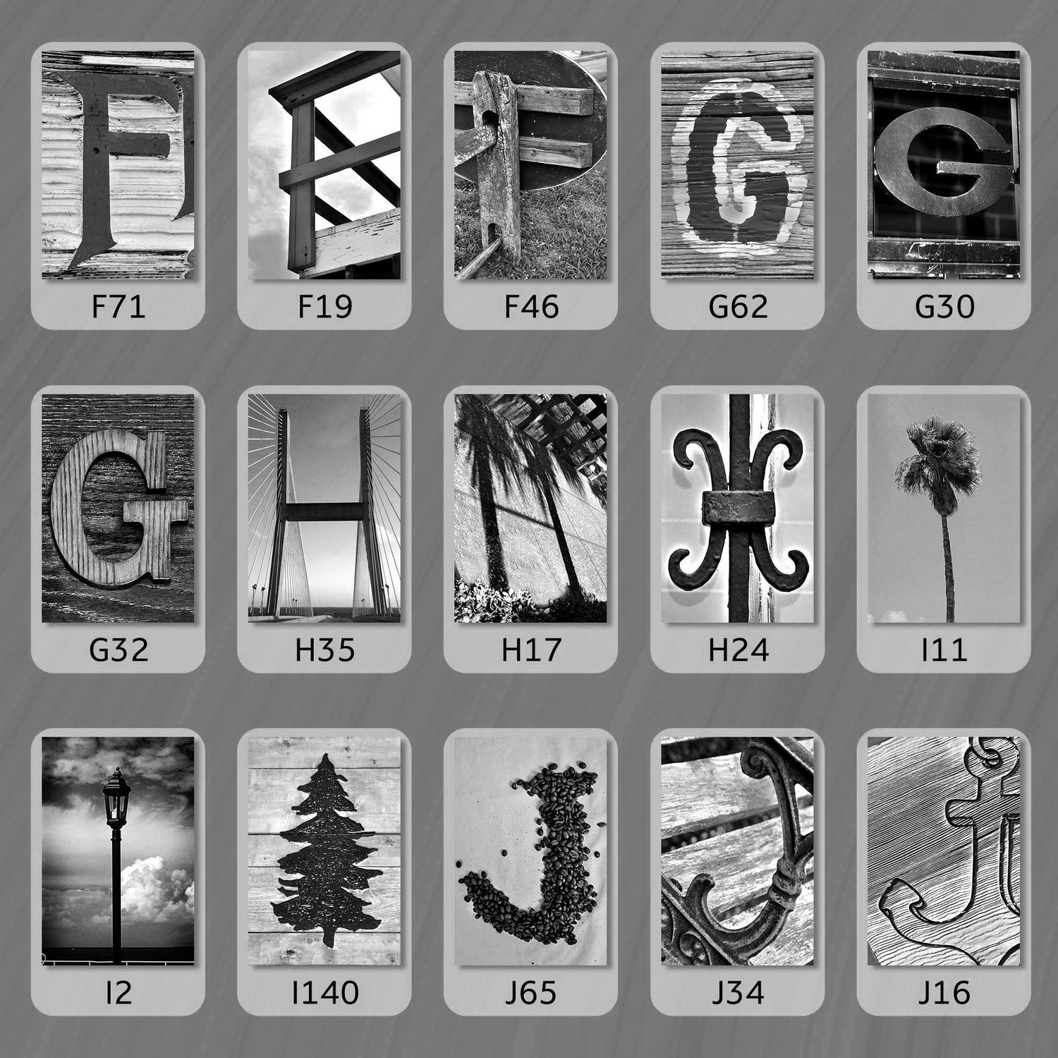 Black and White Best Selling Letters