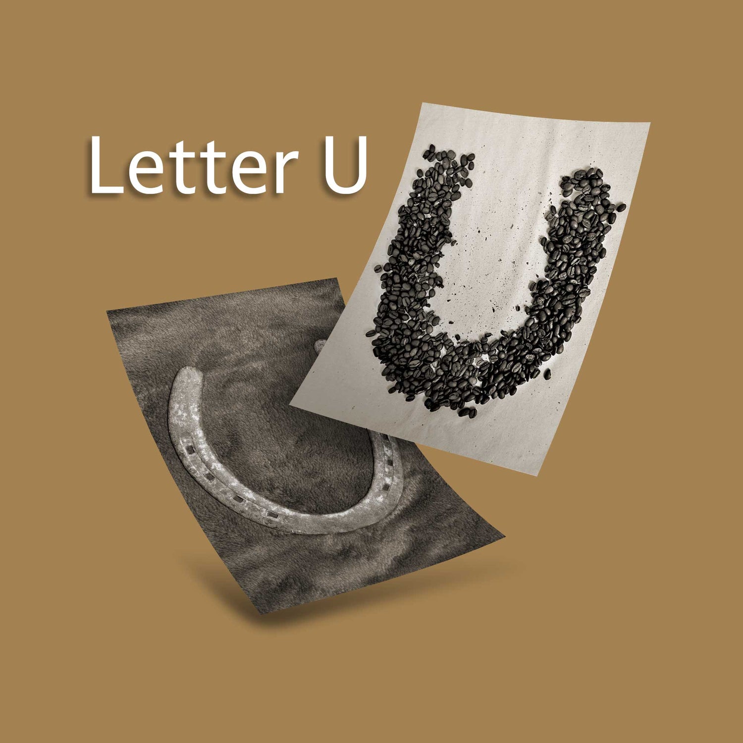Sepia Letter U