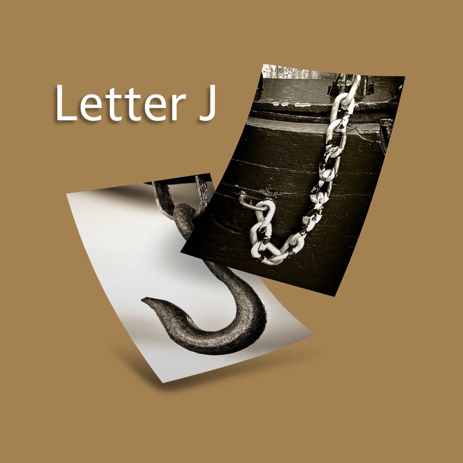 Sepia Letter J