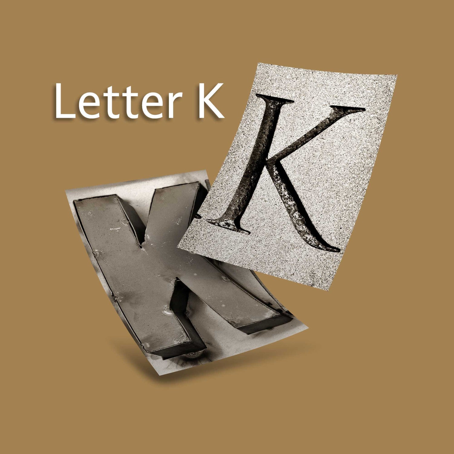 Sepia Letter K