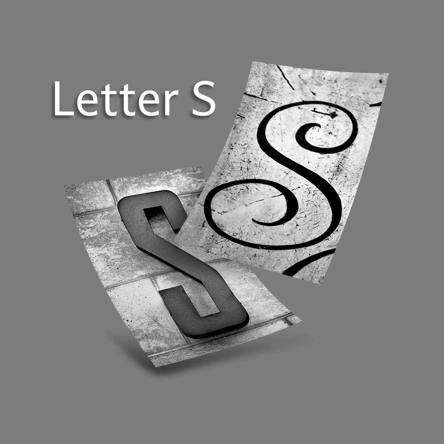 Black and White Letter S