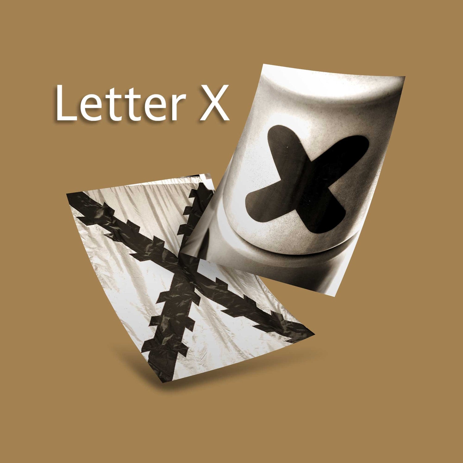 Sepia Letter X
