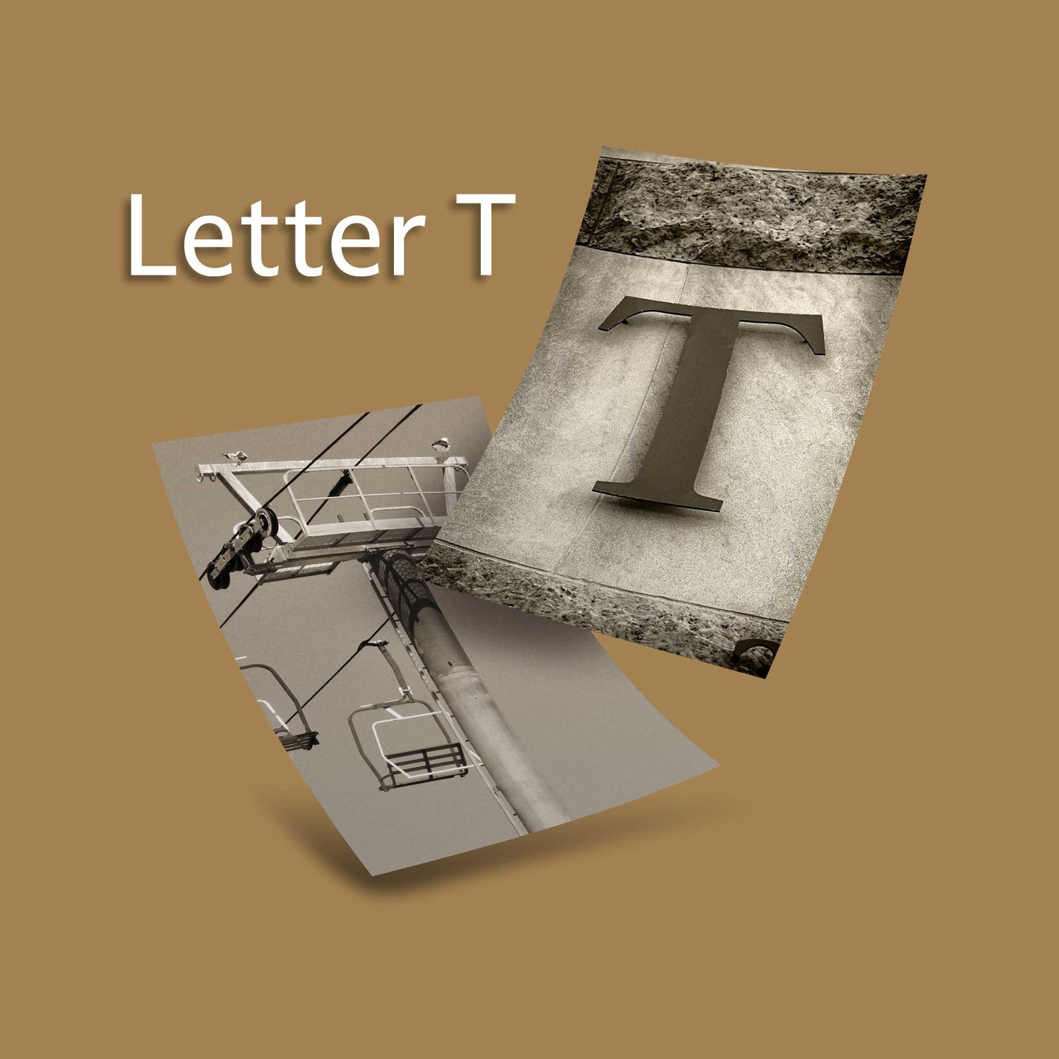 Sepia Letter T