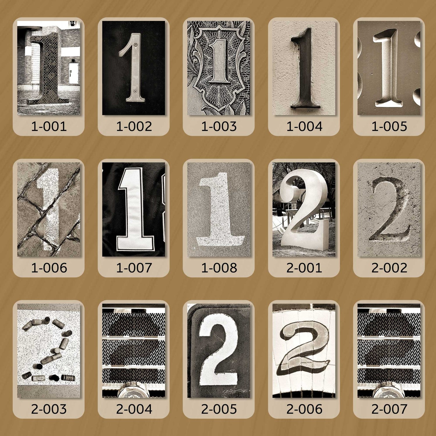 Sepia Numbers