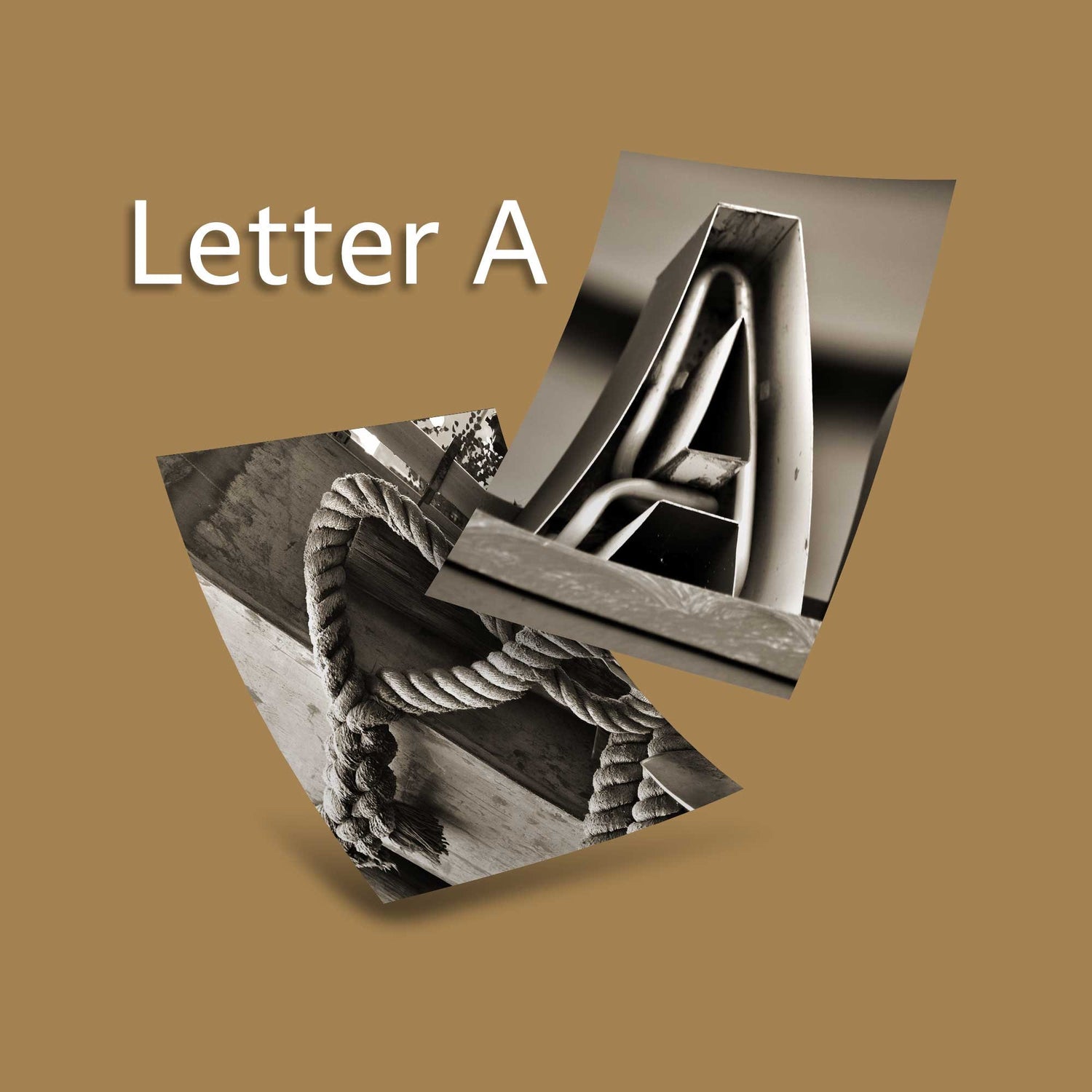 Sepia Letter A