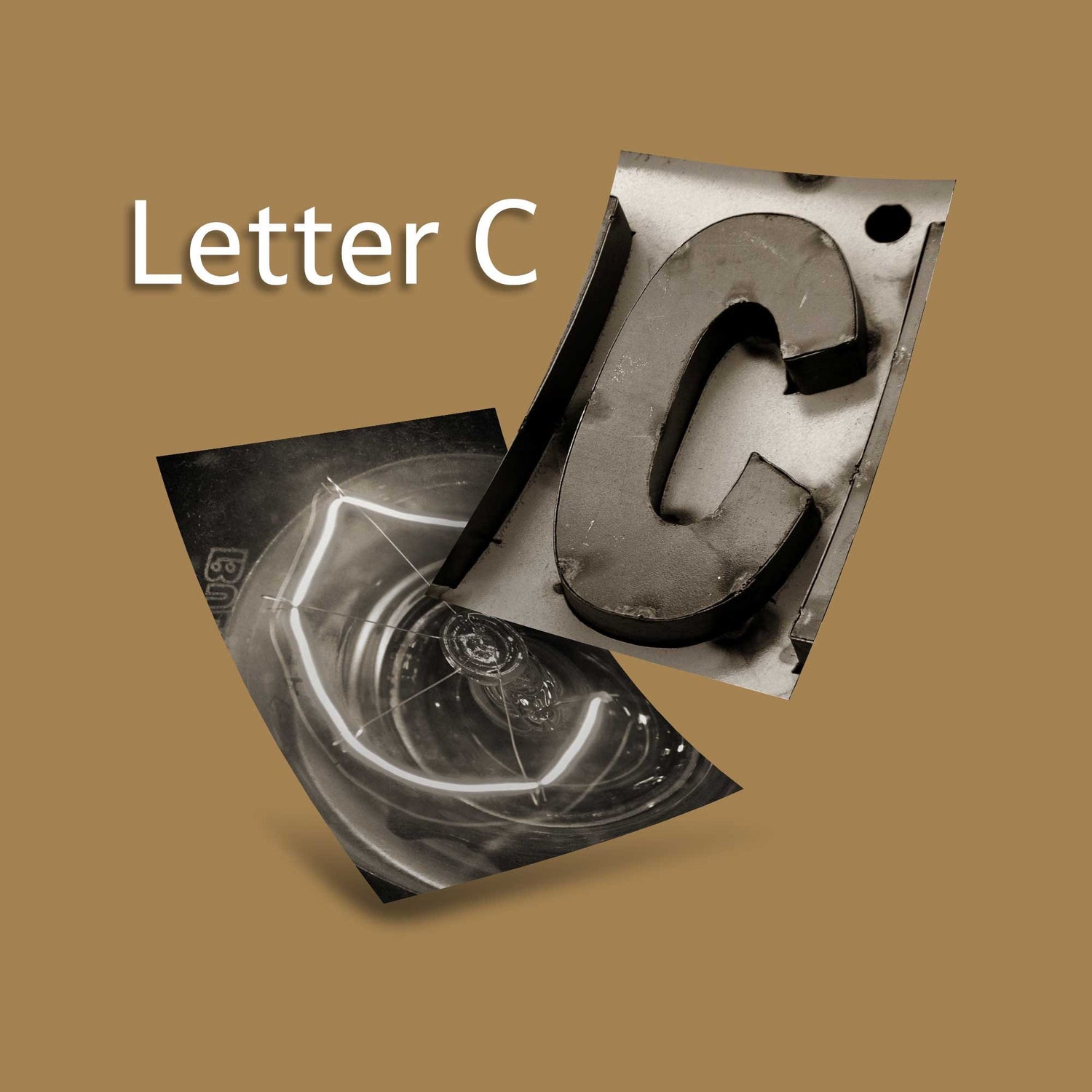 Sepia Letter C