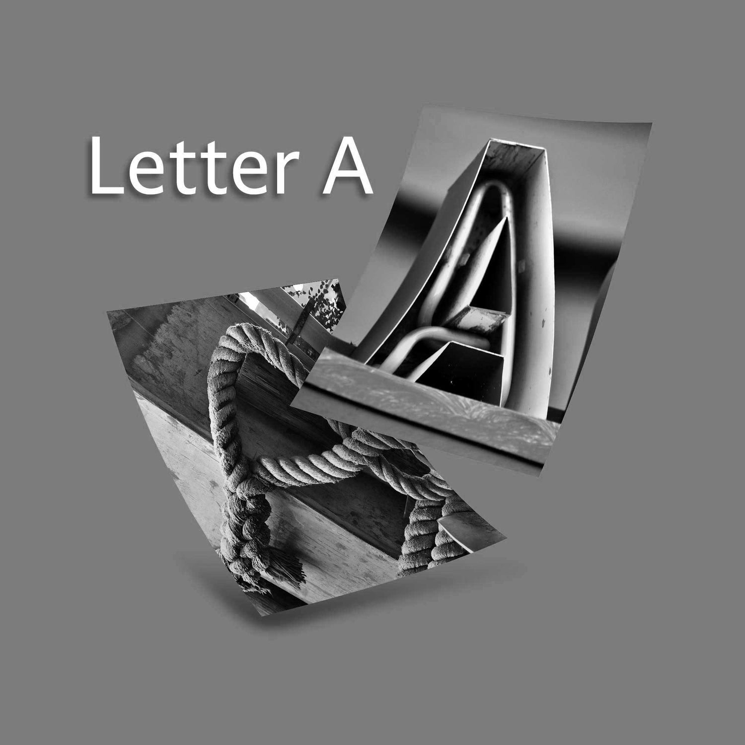 Black and White Letter A