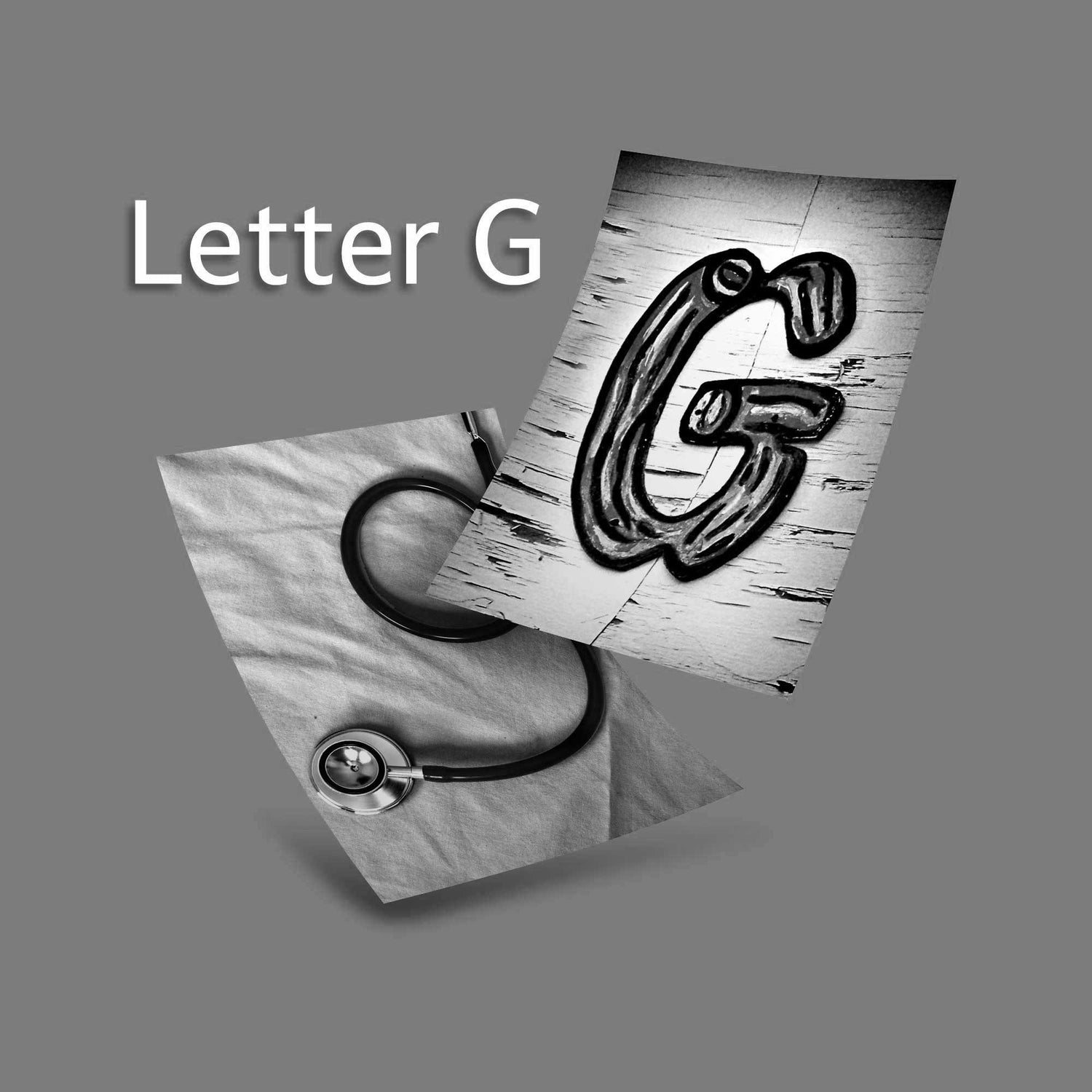 Black and White Letter G