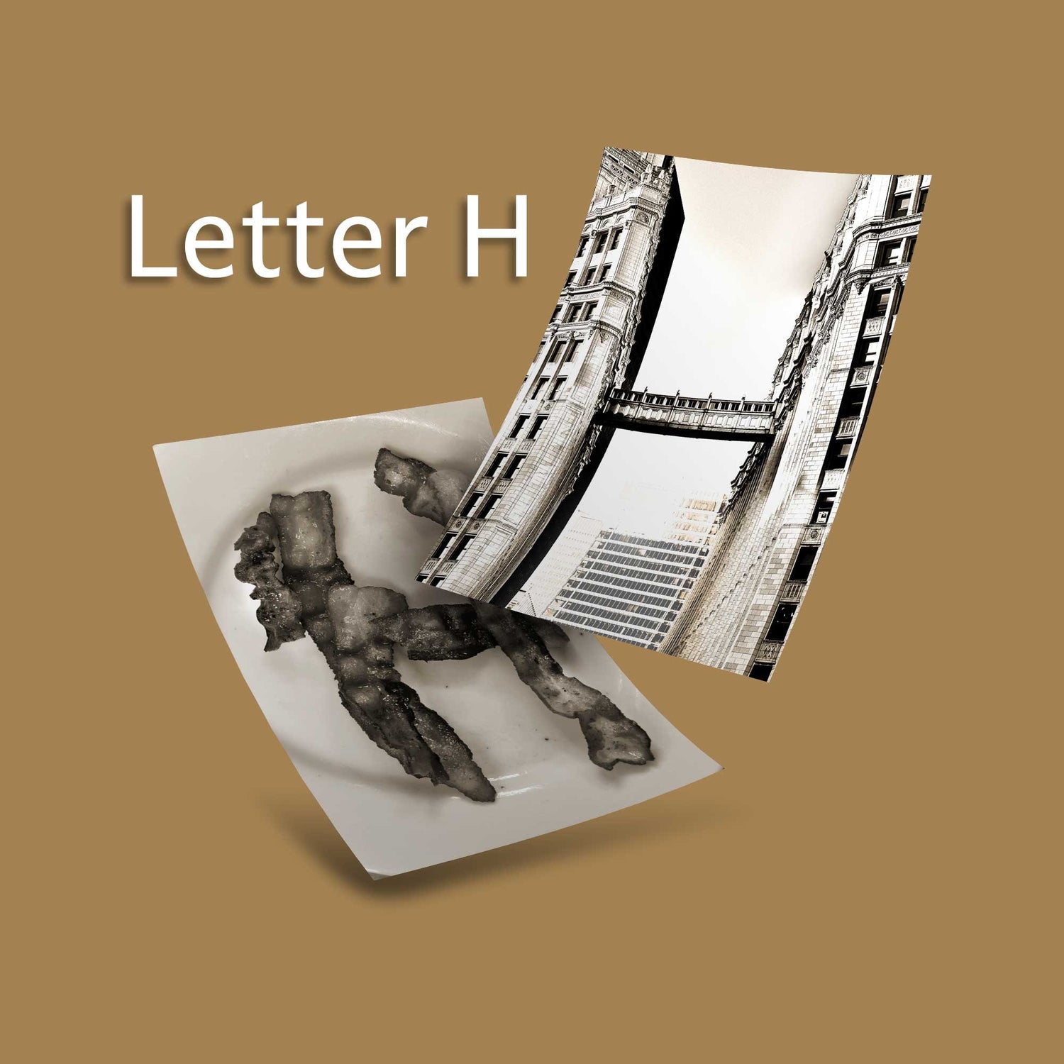 Sepia Letter H