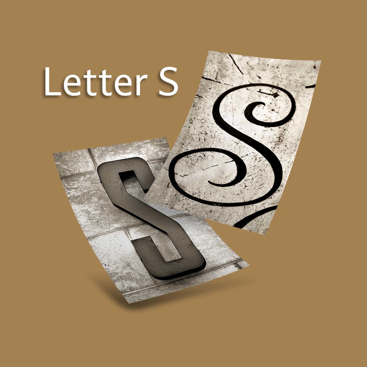Sepia Letter S
