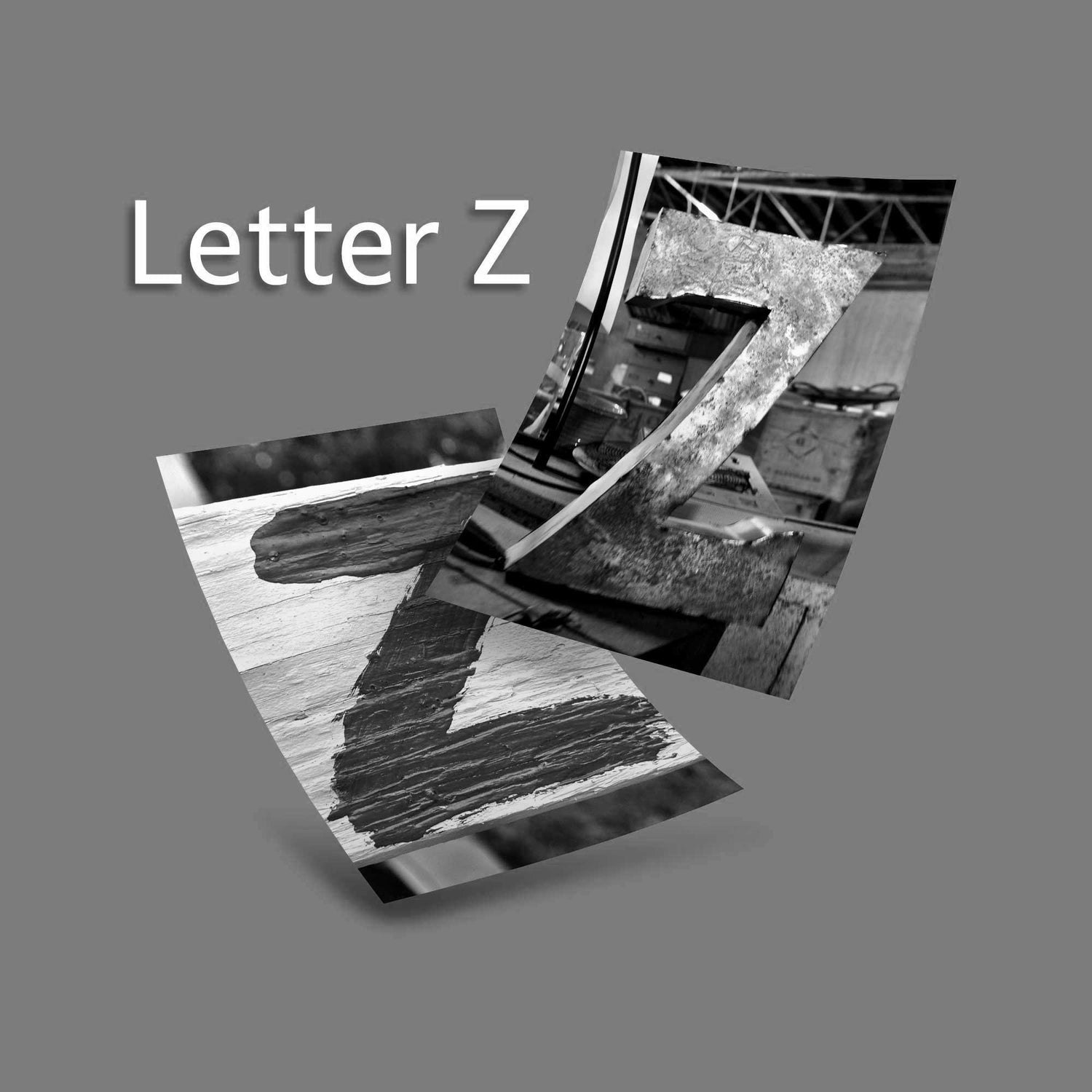Black and White Letter Z