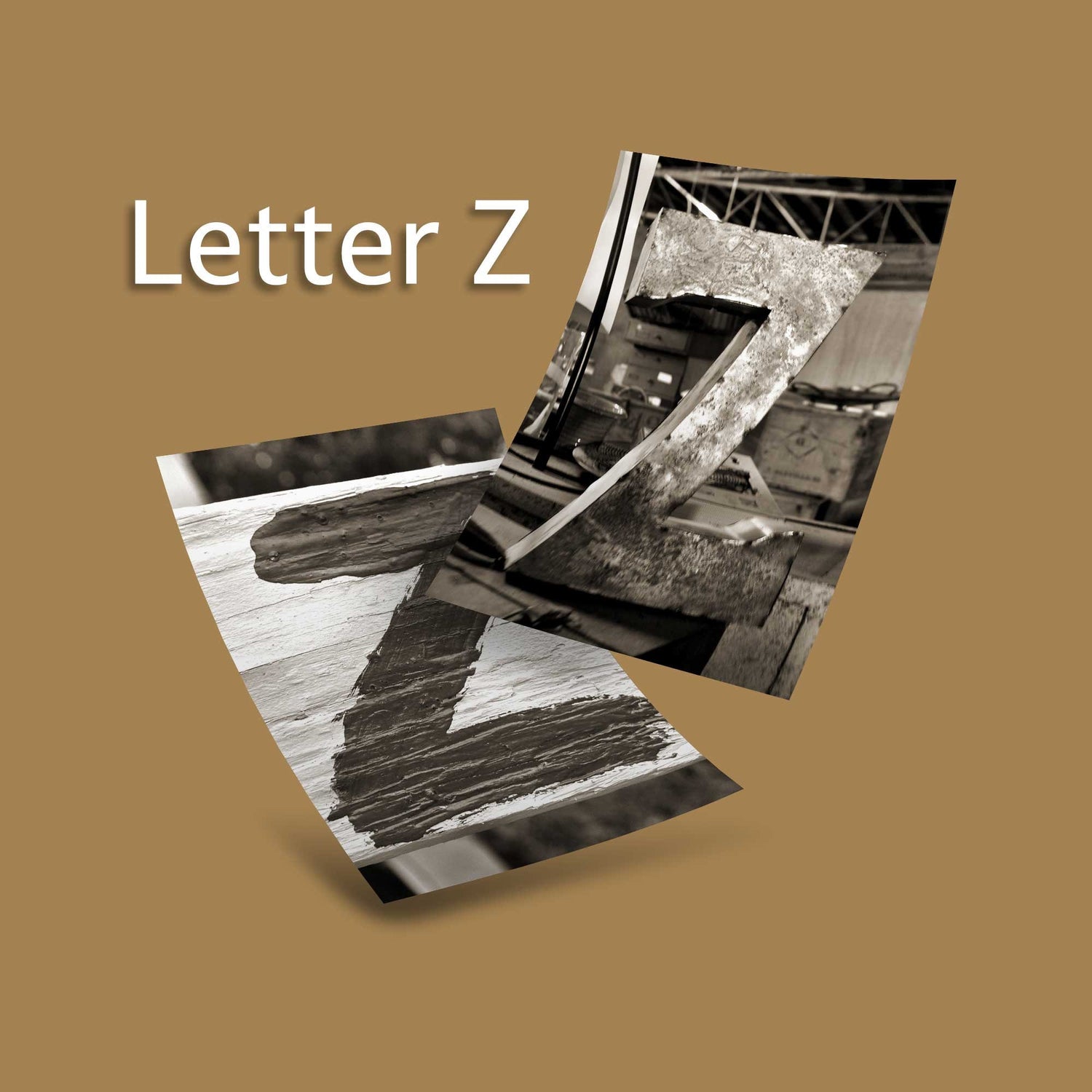 Sepia Letter Z