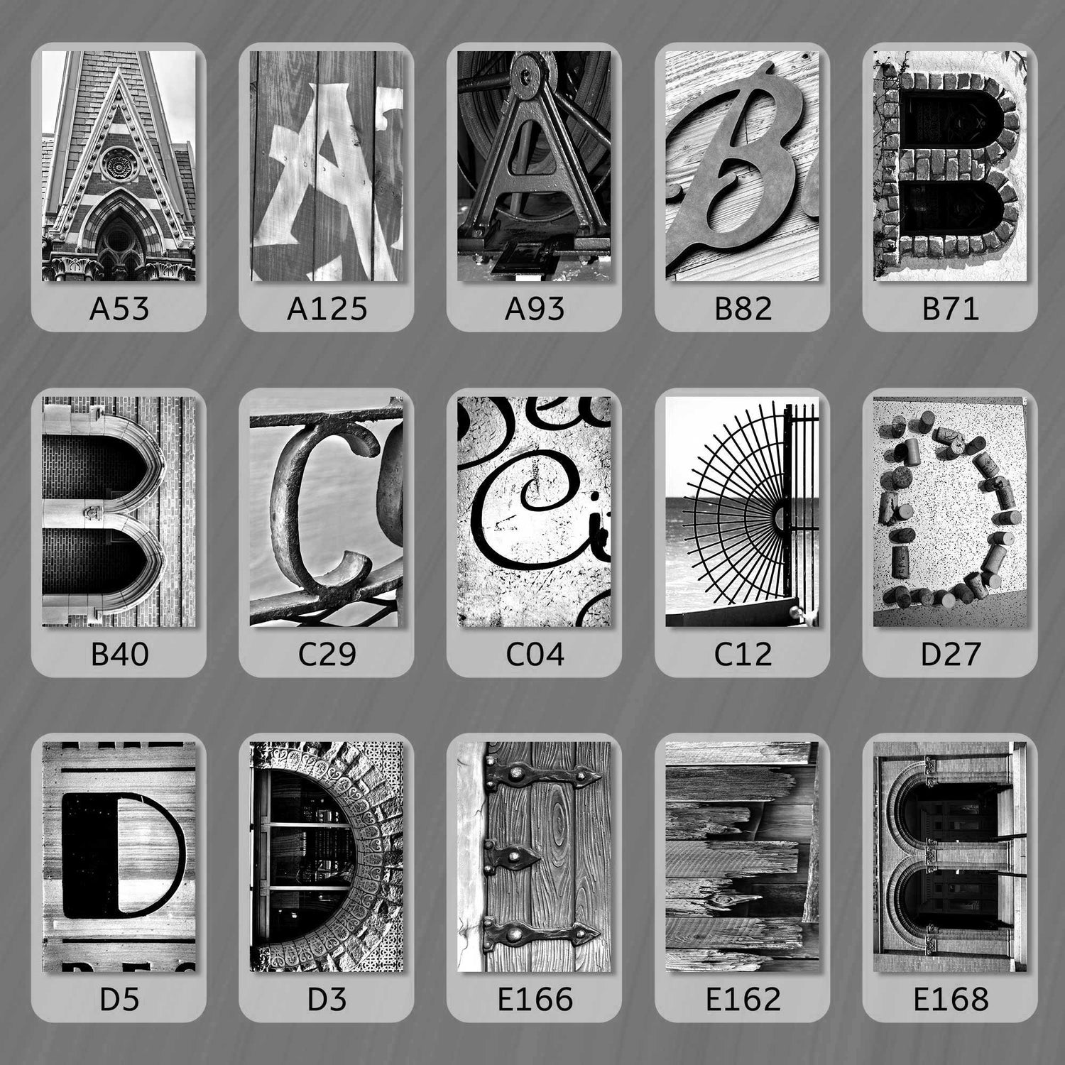 Black and White Best Selling Letters
