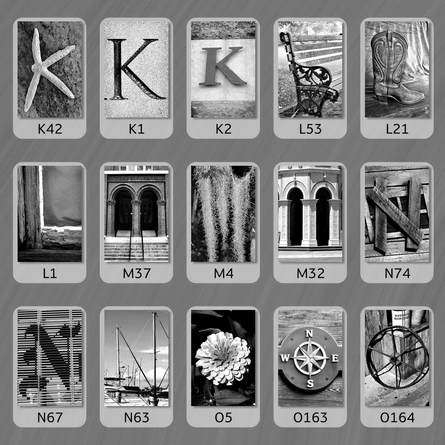 Black and White Best Selling Letters
